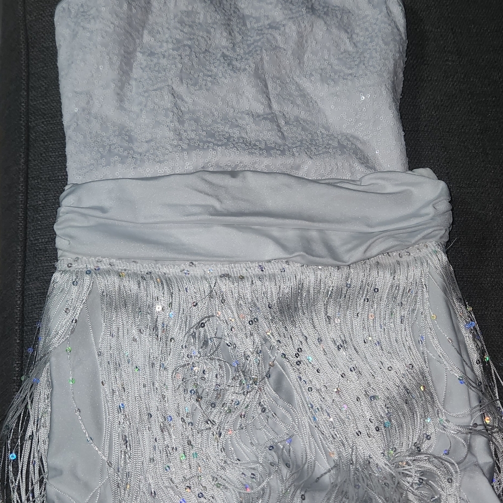 White 2pc Solo Costume Dance  - Size SA